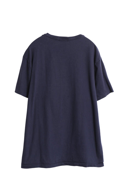 ポロベア ポロ ラルフローレン プリント 半袖 Tシャツ メンズ L 古着 キャラクター コットン カットソー シングルステッチ クルーネック 紺