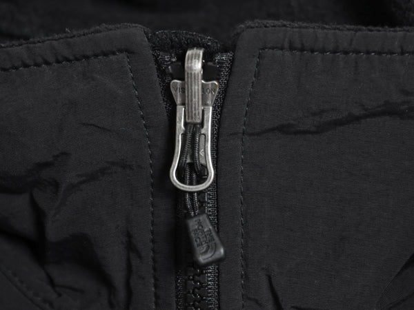 ノースフェイス デナリ ジャケット レディース M / 古着 アウトドア フリース ナイロン フルジップ ブルゾン ハイネック アウター ブラック