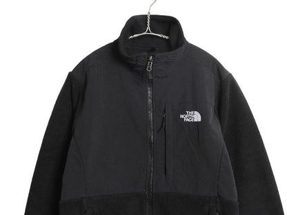 ノースフェイス デナリ ジャケット レディース M / 古着 アウトドア フリース ナイロン フルジップ ブルゾン ハイネック アウター ブラック