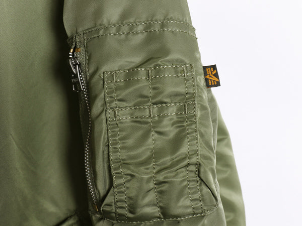 デッドストック ALPHA INDUSTRIES 社製 MA-1 フライト ジャケット メンズ L 民間 中綿 ボンバー ジャンパー ブルゾン アルファ ミリタリー