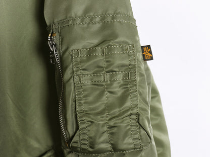 デッドストック ALPHA INDUSTRIES 社製 MA-1 フライト ジャケット メンズ L 民間 中綿 ボンバー ジャンパー ブルゾン アルファ ミリタリー