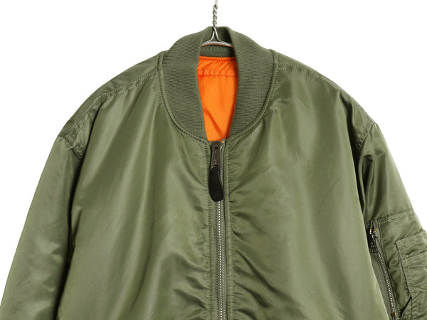 デッドストック ALPHA INDUSTRIES 社製 MA-1 フライト ジャケット メンズ L 民間 中綿 ボンバー ジャンパー ブルゾン アルファ ミリタリー