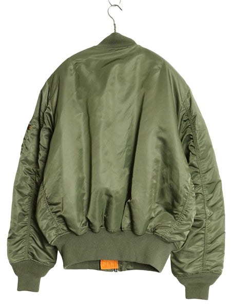 デッドストック ALPHA INDUSTRIES 社製 MA-1 フライト ジャケット メンズ L 民間 中綿 ボンバー ジャンパー ブルゾン アルファ ミリタリー