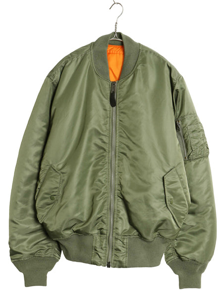 デッドストック ALPHA INDUSTRIES 社製 MA-1 フライト ジャケット メンズ L 民間 中綿 ボンバー ジャンパー ブルゾン アルファ ミリタリー