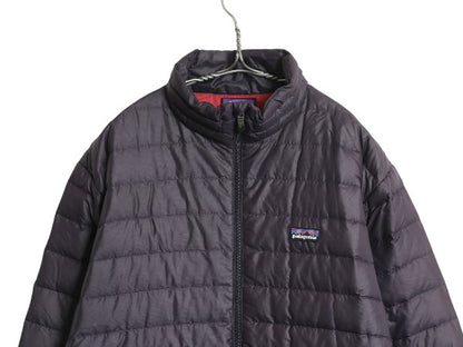 パタゴニア ダウン セーター ジャケット メンズ M / 古着 13年製 ナイロン フルジップ 800フィル アウトドア パッカブル ブルゾン パープル