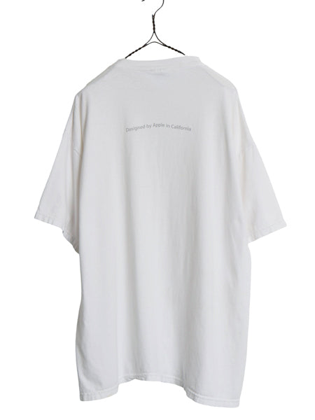 90s 00s ★ アップル ロゴ プリント Tシャツ メンズ XL / 古着 オールド 企業物 当時物 MAC コンピューター グラフィック イラスト 白