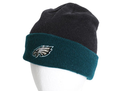 90's イーグルス ニット キャップ メンズ フリーサイズ オールド 帽子 当時物 NFL オフィシャル アクリル ウール 中綿入り アメフト ワッチ