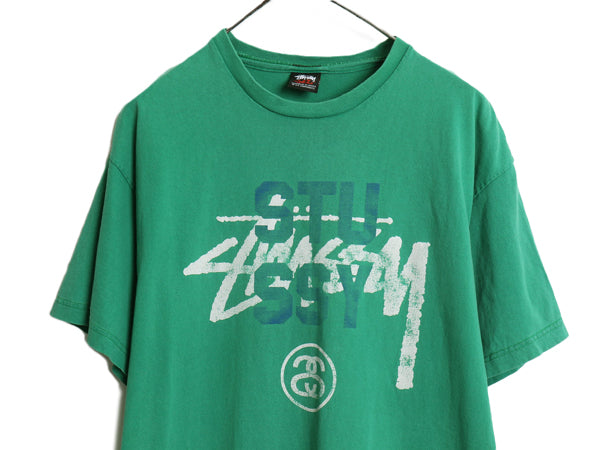 00s オールド ステューシー ロゴ プリント Tシャツ メンズ XL / 旧タグ ヘビーウェイト グラフィック  SSリンク 半袖Tシャツ 大きいサイズ