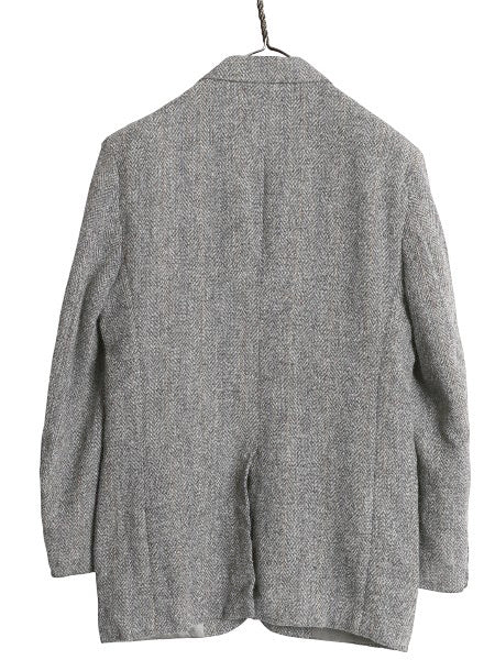 80s USA製 ハリスツイード テーラード ジャケット メンズ M 程/ ヴィンテージ ブレザー ツイード ウール マルチカラー トラッド カジュアル