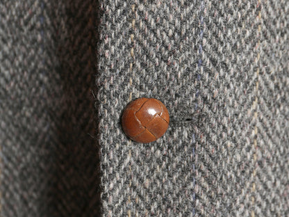 80s USA製 ハリスツイード テーラード ジャケット メンズ M 程/ ヴィンテージ ブレザー ツイード ウール マルチカラー トラッド カジュアル