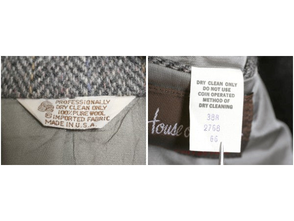 80s USA製 ハリスツイード テーラード ジャケット メンズ M 程/ ヴィンテージ ブレザー ツイード ウール マルチカラー トラッド カジュアル