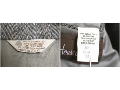 80s USA製 ハリスツイード テーラード ジャケット メンズ M 程/ ヴィンテージ ブレザー ツイード ウール マルチカラー トラッド カジュアル