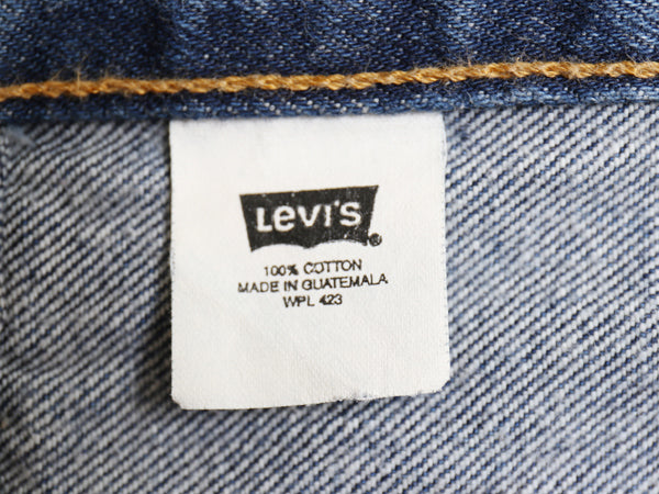 00s リーバイス 501 デニム パンツ メンズ 36 34 古着 オールド ジーンズ ジーパン ストレート ボタンフライ 赤タブ ボトムス ペンキ 濃紺