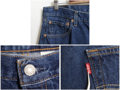 00s リーバイス 501 デニム パンツ メンズ 36 34 古着 オールド ジーンズ ジーパン ストレート ボタンフライ 赤タブ ボトムス ペンキ 濃紺