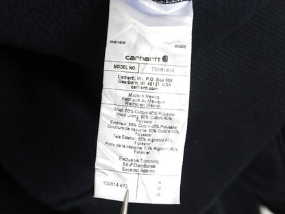 US企画 カーハート フルジップ スウェット フード パーカー メンズ XL / 古着 トレーナー ヘビーウェイト 大きいサイズ 裏起毛 撥水加工 紺