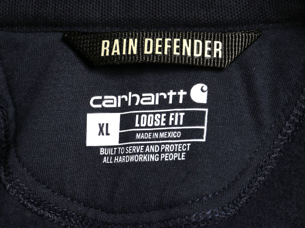 US企画 カーハート フルジップ スウェット フード パーカー メンズ XL / 古着 トレーナー ヘビーウェイト 大きいサイズ 裏起毛 撥水加工 紺