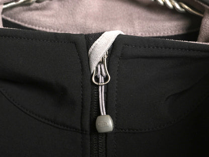 US企画 ノースフェイス APEX ソフトシェル ジャケット レディース М / 古着 アウトドア 裏 フリース ブルゾン フルジップ ハイネック 黒