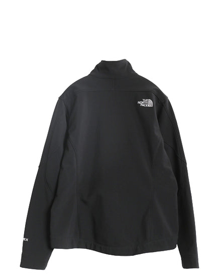 US企画 ノースフェイス APEX ソフトシェル ジャケット レディース М / 古着 アウトドア 裏 フリース ブルゾン フルジップ ハイネック 黒