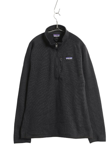 パタゴニア ベターセーター ハーフジップ メンズ L 古着 20年製 アウトドア フリース セーター 裏起毛 ジャケット プルオーバー ブラック