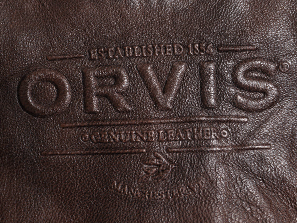 オービス 本革 レザー ベスト メンズ XL 古着 アウトドア ラムレザー チェック フランネル ライナー付き 重ね着 シンプル 大きいサイズ 茶