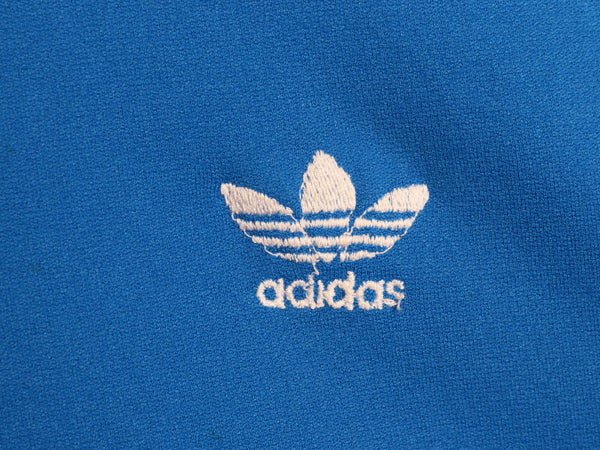 70s 80s ★ アディダス トラック ジャケット メンズ M 程/ 古着 ヴィンテージ トレフォイル ロゴ ジャージ ストレッチ 3ライン ハイネック