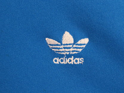 70s 80s ★ アディダス トラック ジャケット メンズ M 程/ 古着 ヴィンテージ トレフォイル ロゴ ジャージ ストレッチ 3ライン ハイネック