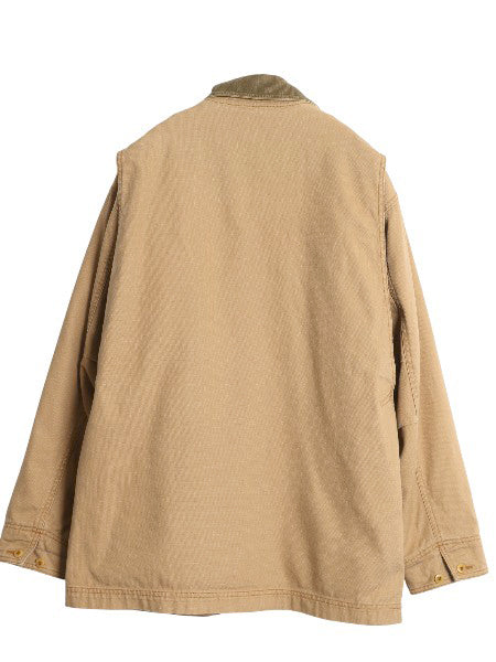00s エルエルビーン ダック ハンティング ジャケット メンズ M / オールド カバーオール フィールド ハーフ コート チェック ライナー付き