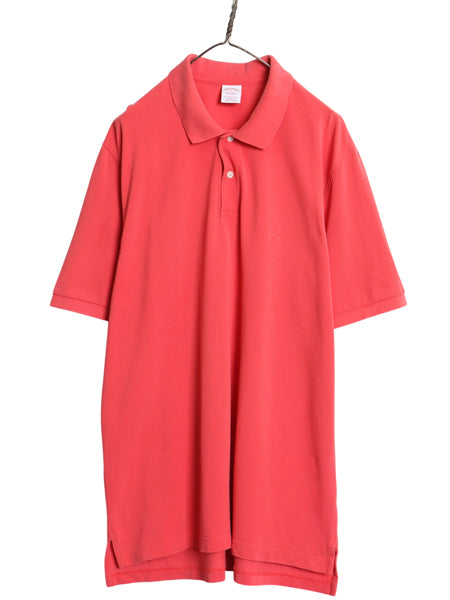 ブルックスブラザーズ 鹿の子 半袖 ポロシャツ メンズ XL 半袖シャツ ワンポイント カットソー コットン オリジナル フィット 大きいサイズ