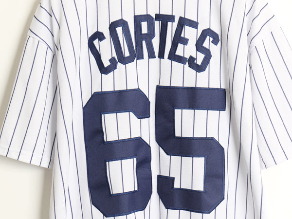 ヤンキース ベースボール シャツ メンズ XL 程/ MLB オフィシャル ナイキ スウッシュ 大リーグ ユニフォーム 半袖シャツ 野球 大きいサイズ