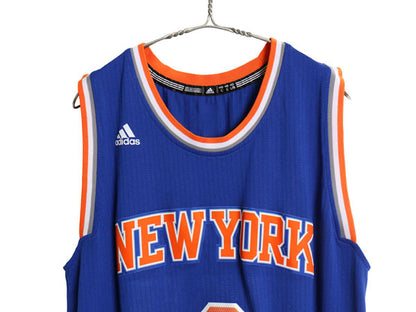 ニックス ジャージ タンクトップ メンズ L / 古着 NBA オフィシャル アディダス ユニフォーム バスケ ゲームシャツ ノースリーブ スポーツ