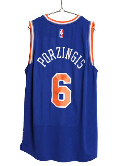 ニックス ジャージ タンクトップ メンズ L / 古着 NBA オフィシャル アディダス ユニフォーム バスケ ゲームシャツ ノースリーブ スポーツ