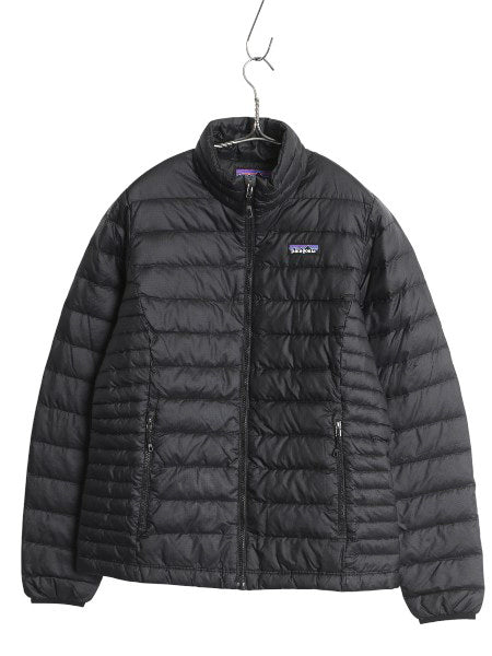 パタゴニア ダウン セーター ジャケット レディース S / 17年製 ナイロン フルジップ 800フィル アウトドア パッカブル ブルゾン ブラック