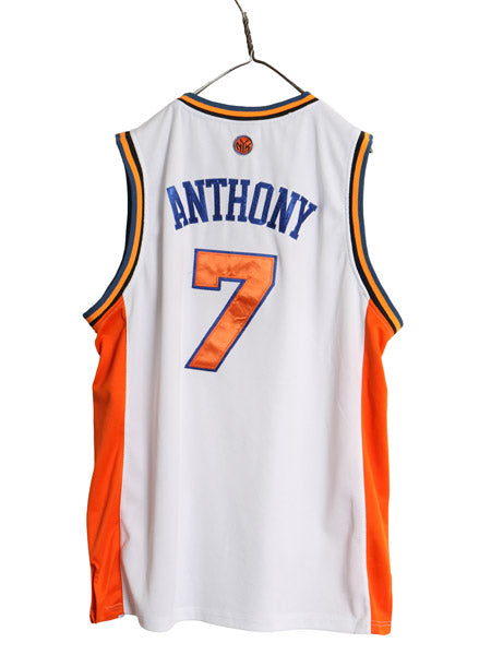 ニックス ジャージ タンクトップ メンズ XXL 程/ NBA オフィシャル アディダス ユニフォーム バスケ ゲームシャツ ストレッチ 大きいサイズ