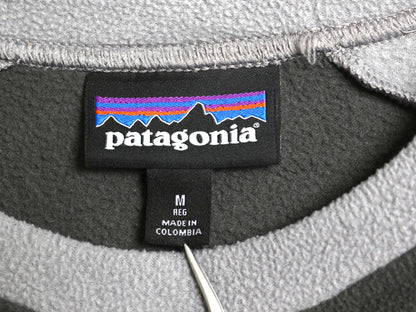  US企画 パタゴニア マイクロD クルー メンズ M 古着 16年製 フリース トップス 長袖Tシャツ ロンT ポケット付き ツートン ラグラン 企業物