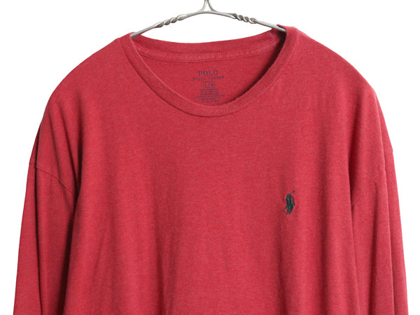 ポロ ラルフローレン 長袖 Tシャツ メンズ L / ロンT ロングスリーブ コットン ワンポイント ポニー インナー シングルステッチ カットソー