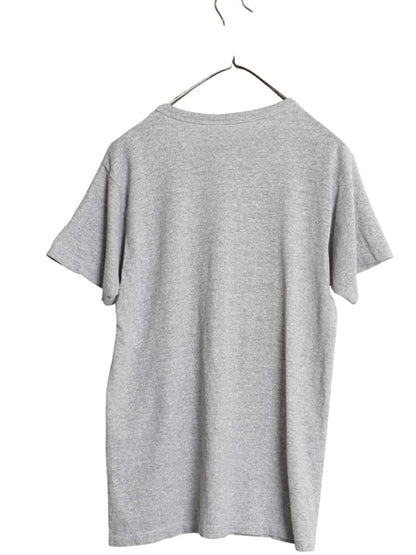 80s USA製 チャンピオン 2段 カレッジ プリント Tシャツ メンズ M ヴィンテージ 88 12 シングルステッチ 目付き カットソー 霜降り グレー