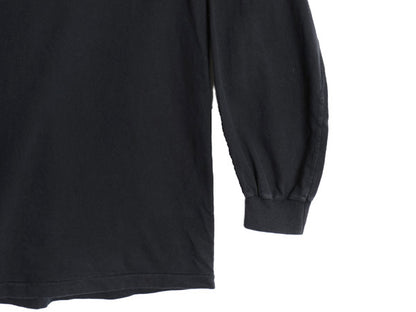 90s ハーレー ダビッドソン 両面 プリント ポケット付き 長袖 Tシャツ メンズ XL / オールド ロンT ポケT バイク アート イラスト ブラック