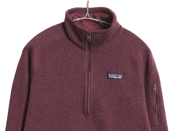 パタゴニア ベターセーター ハーフジップ レディース M / 19年製 アウトドア フリース セーター 裏起毛 ジャケット プルオーバー パープル