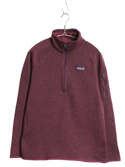パタゴニア ベターセーター ハーフジップ レディース M / 19年製 アウトドア フリース セーター 裏起毛 ジャケット プルオーバー パープル