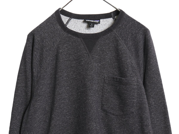 パタゴニア マーニャ フリース クルーネック メンズ Ｍ 22年製 アウトドア 前V スウェット トレーナー 長袖 Tシャツ カットソー 裏起毛なし