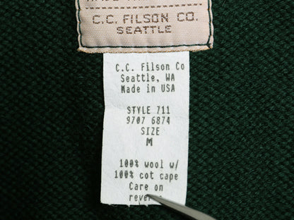 90s USA製 フィルソン フォーターファウル セーター メンズ M / オールド ウール ニット ワックスド オイルド クロス ハンティング 廃盤 緑