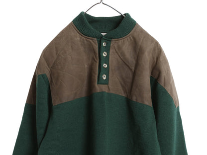 90s USA製 フィルソン フォーターファウル セーター メンズ M / オールド ウール ニット ワックスド オイルド クロス ハンティング 廃盤 緑