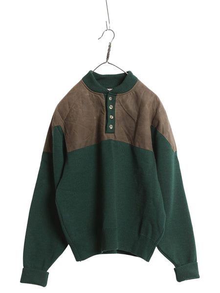 90s USA製 フィルソン フォーターファウル セーター メンズ M / オールド ウール ニット ワックスド オイルド クロス ハンティング 廃盤 緑