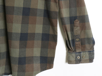 US企画 カーハート 長袖 ヘビー フランネル シャツ メンズ XL チェック LOOSE FIT ネルシャツ ワーク コットン 大きいサイズ マルチカラー