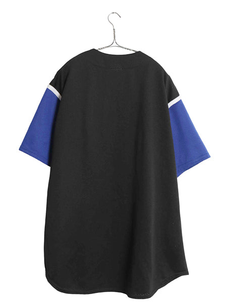 USA製 メッツ ベースボール シャツ メンズ XXL / MLB オフィシャル マジェスティック 大リーグ ユニフォーム ツートン 大きいサイズ 黒 青 