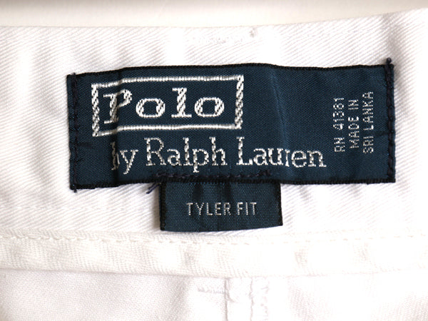 90s ポロ ラルフローレン コットン チノ ショートパンツ メンズ 32 / オールド TYLER FIT ショーツ ポロチノ チノパン ツータック ボトムス