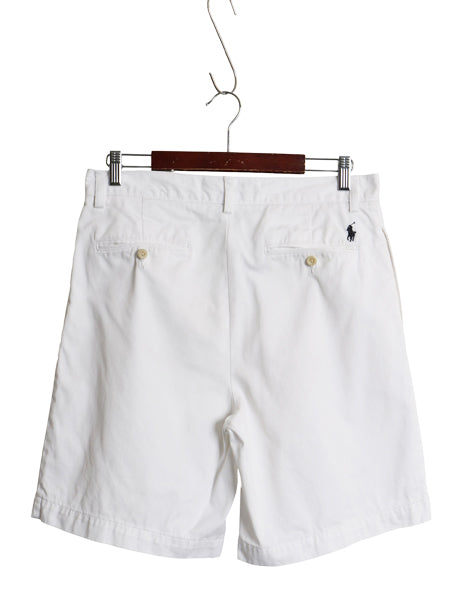90s ポロ ラルフローレン コットン チノ ショートパンツ メンズ 32 / オールド TYLER FIT ショーツ ポロチノ チノパン ツータック ボトムス