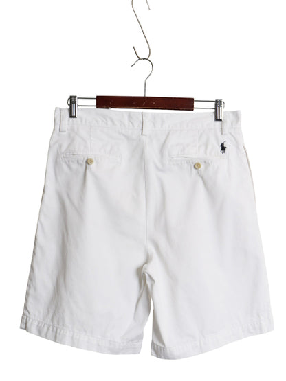 90s ポロ ラルフローレン コットン チノ ショートパンツ メンズ 32 / オールド TYLER FIT ショーツ ポロチノ チノパン ツータック ボトムス
