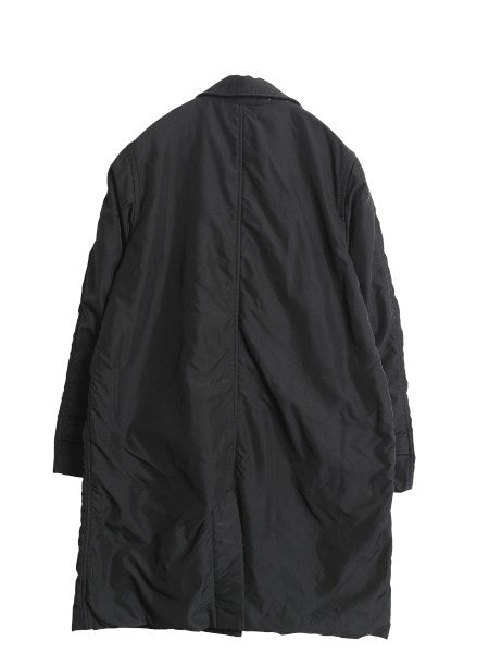 90s ローレン ラルフローレン ステンカラー ハーフ コート レディース M / オールド ポロ フリース ライナー ナイロン ジャケット 黒 無地