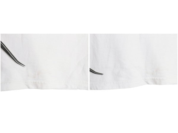 00s 企業 ジョーク メッセージ プリント Tシャツ メンズ XL / オールド カットソー ヘビーウェイト コットン クルーネック 大きいサイズ 白